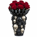 3D Gothic Skull Vase | Dark Aesthetic Flower Holder
